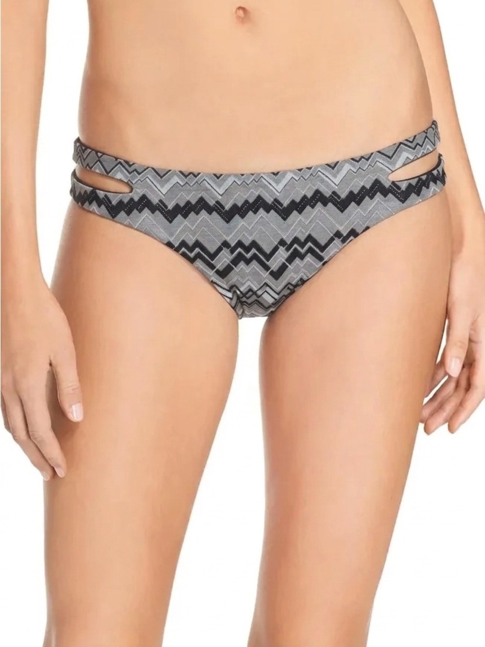Lspace Chevron Print Bikini Bottom Large